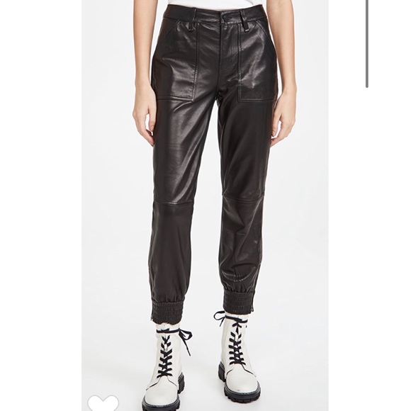 J Brand Arjun genuine leather joggers - Picture 4 of 11